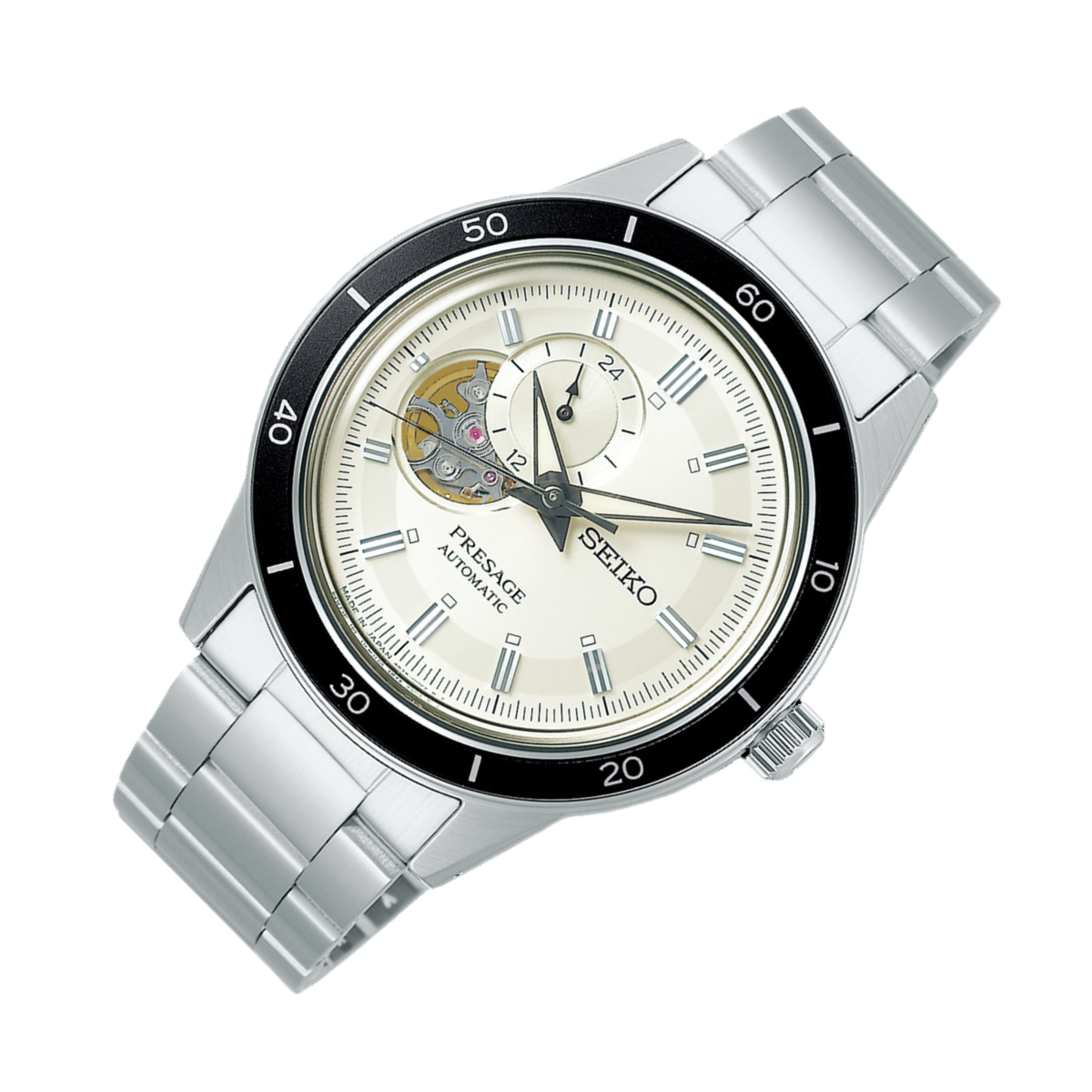 Seiko Presage SSA423J1 SSA423 SSA423J Style60's Automatic Open Heart Mens Watch