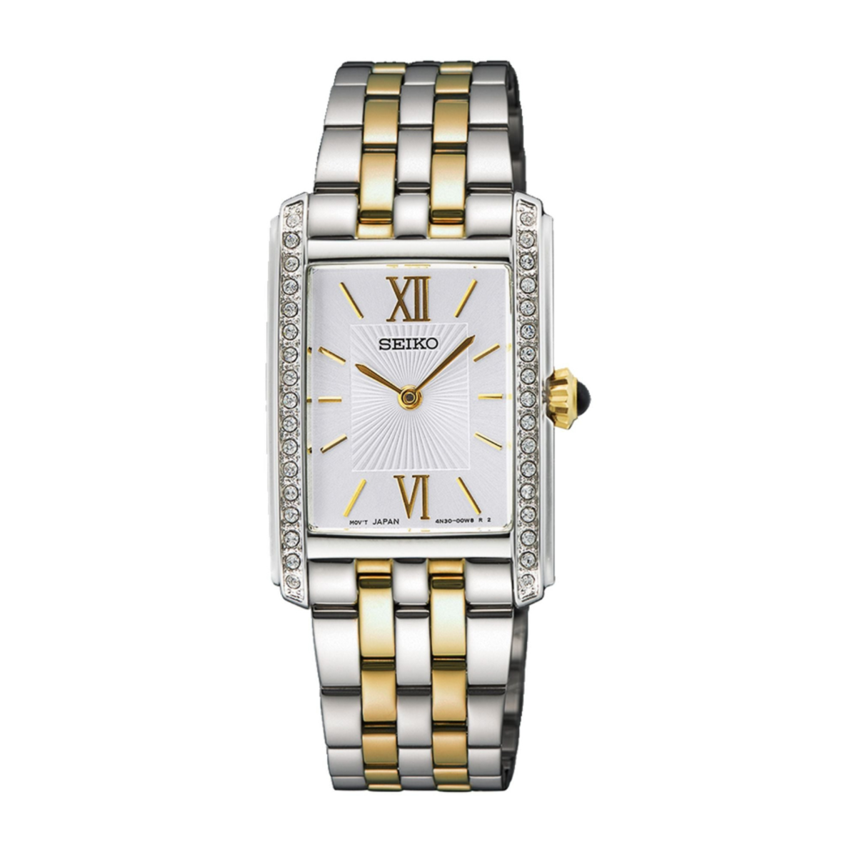 Seiko Essentials Women's Two-Tone Crystal Accent Watch SWR093P1