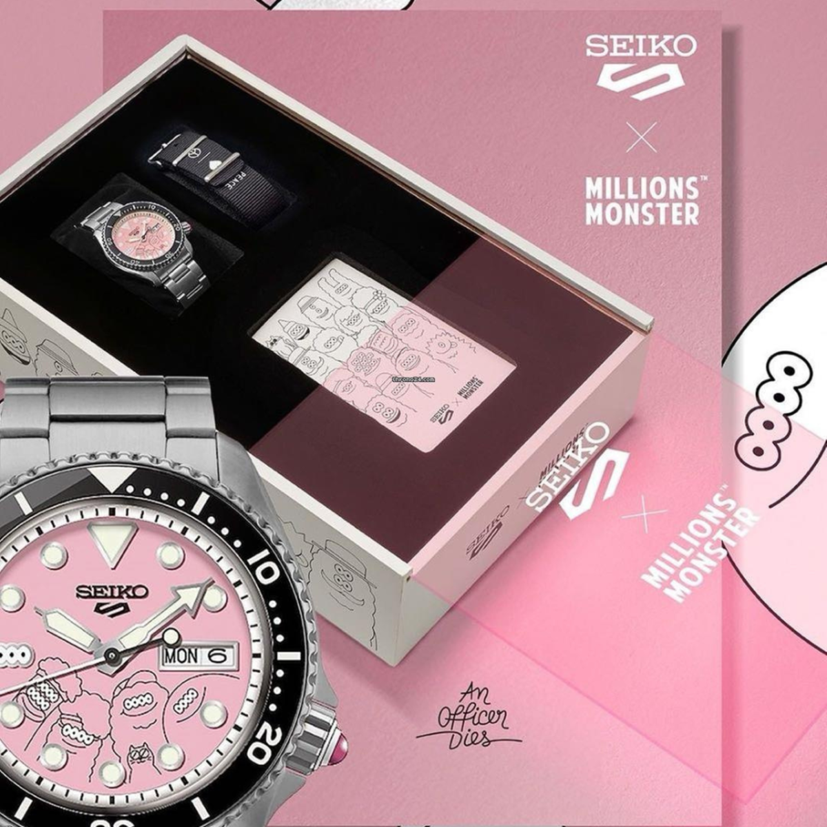 Seiko Monster SRPL69 | "Morning Friendship" Pink Dial Thai LE Watch