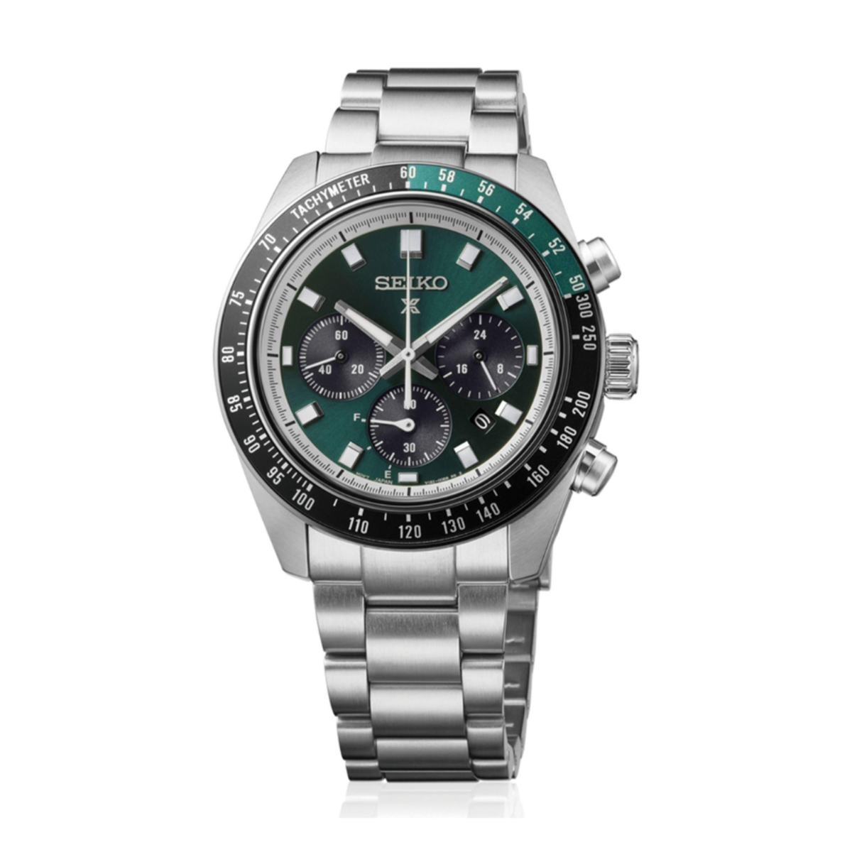 Seiko Prospex Speedtimer Solar Chronograph Green Dial Watch HBJ003P1
