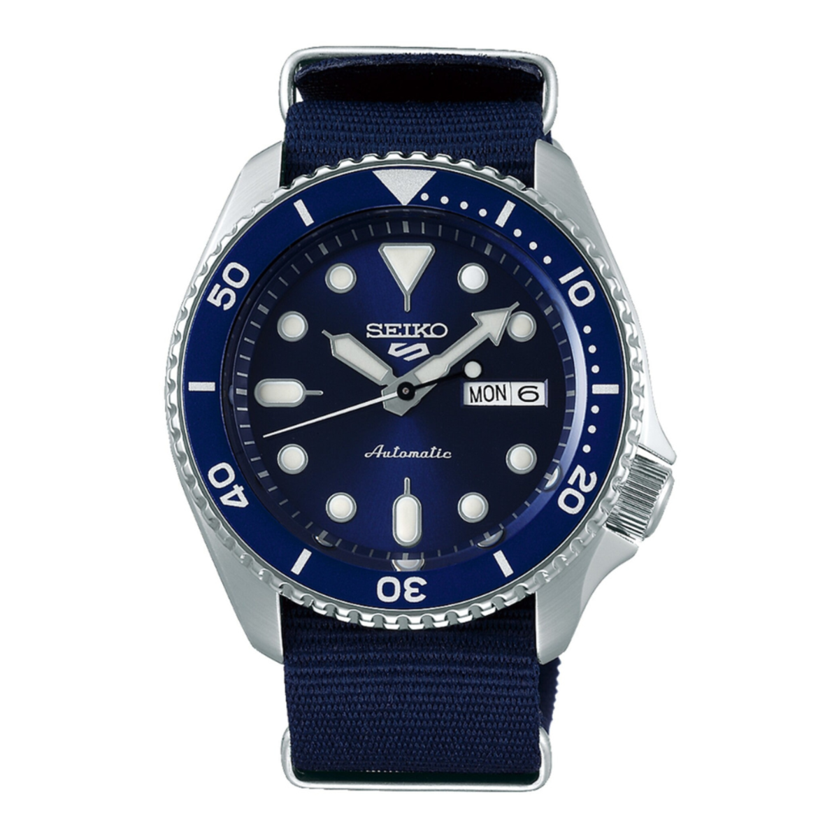 Seiko 5 Sports Automatic Blue Dial Nylon Strap Watch SRPD51K2