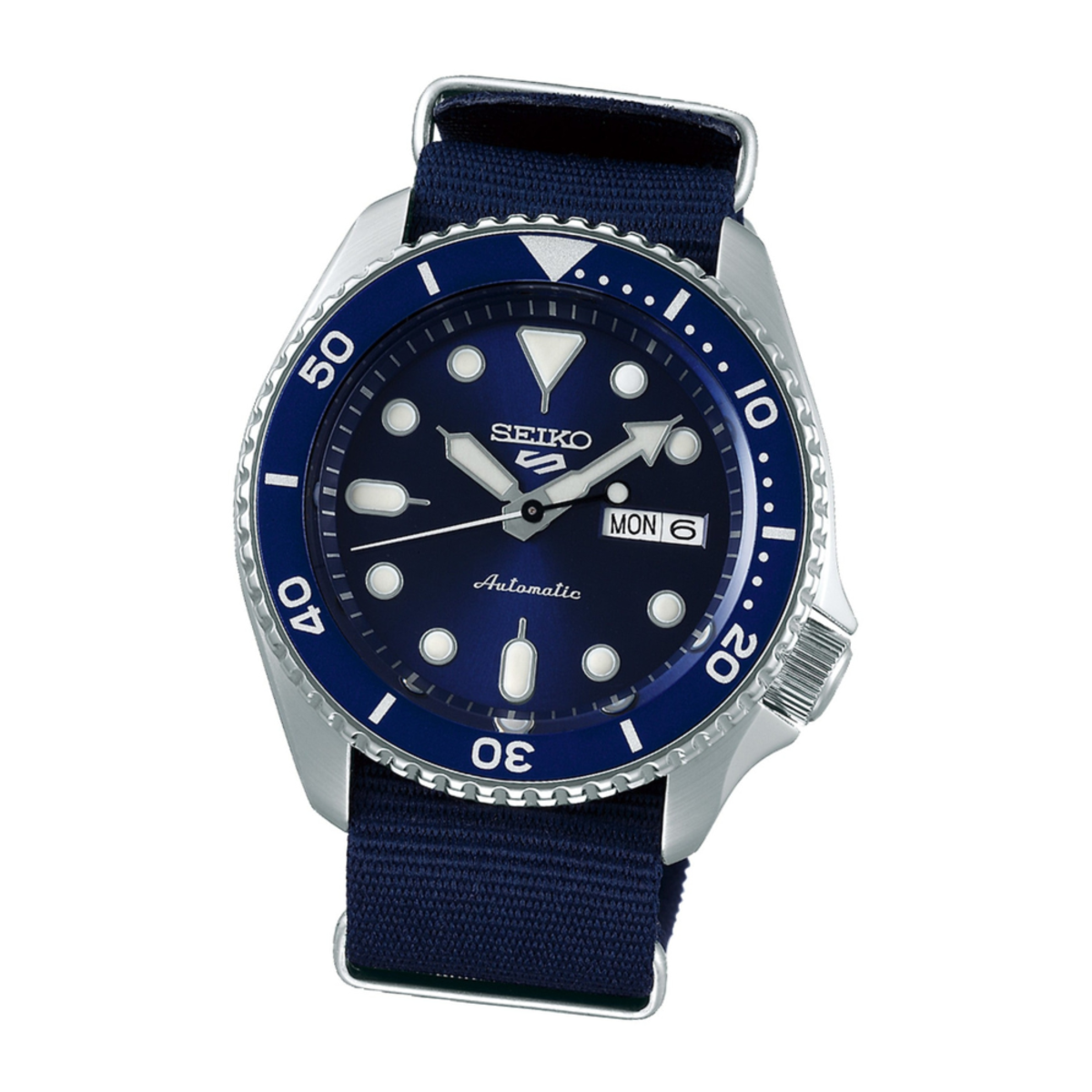 Seiko 5 Sports Automatic Blue Dial Nylon Strap Watch SRPD51K2