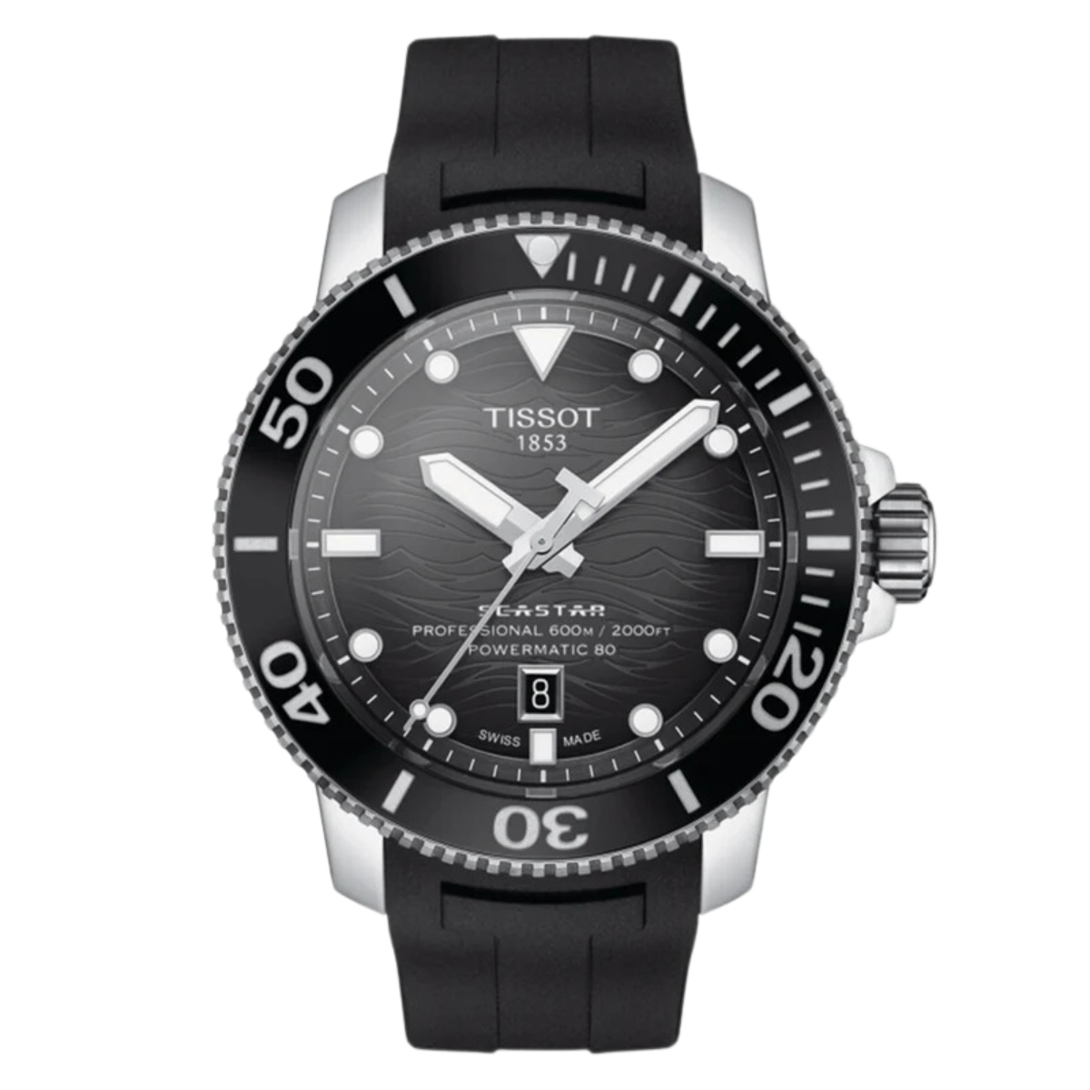 Tissot T1206071744100 T120.607.17.441.00 Seastar 2000 Professional Powermatic 80 Watch