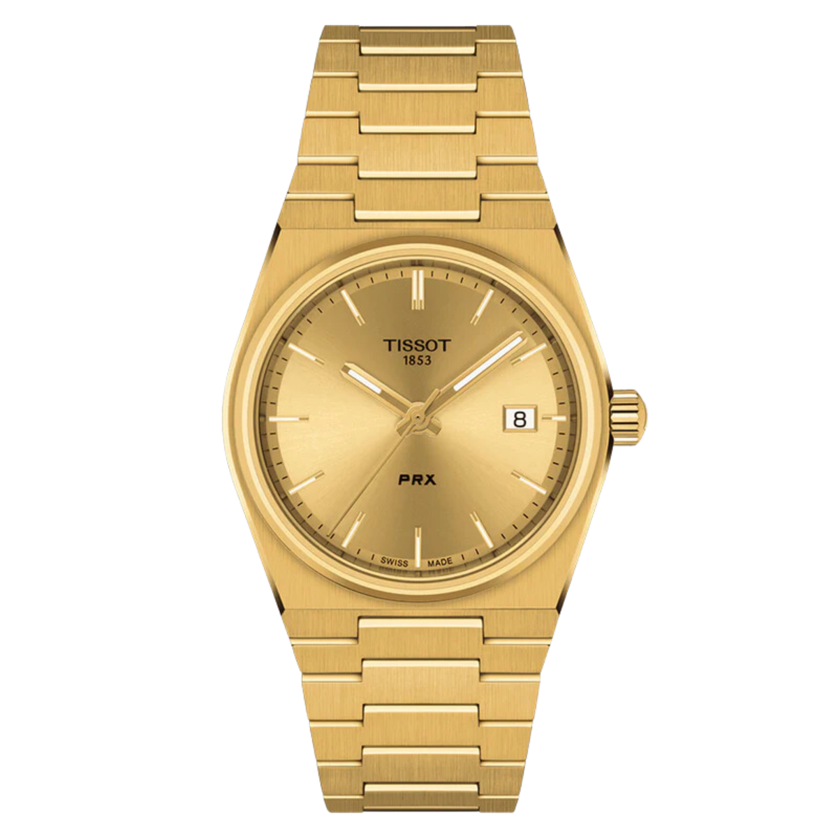 Tissot 1853 PRX T1372103302100 T137.210.33.021.00 Quartz Champagne Dial Mens Watch
