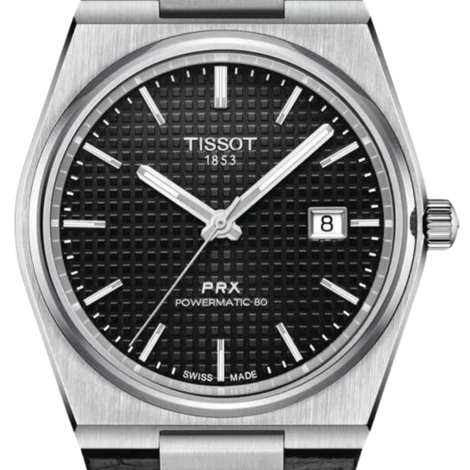 Tissot 1853 PRX Powermatic 80 T1374071605100 T137.407.16.051.00 Black Dial Watch