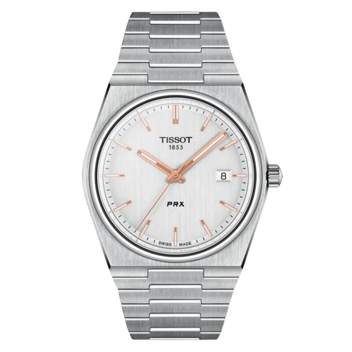 Tissot 1853 PRX T1374101103100 T137.410.11.031.00 Quartz Silver Dial Mens Watch