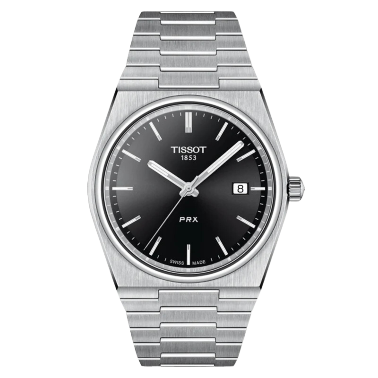 Tissot 1853 PRX T137.410.11.051.00 T1374101105100 Quartz Black Dial Mens Watch