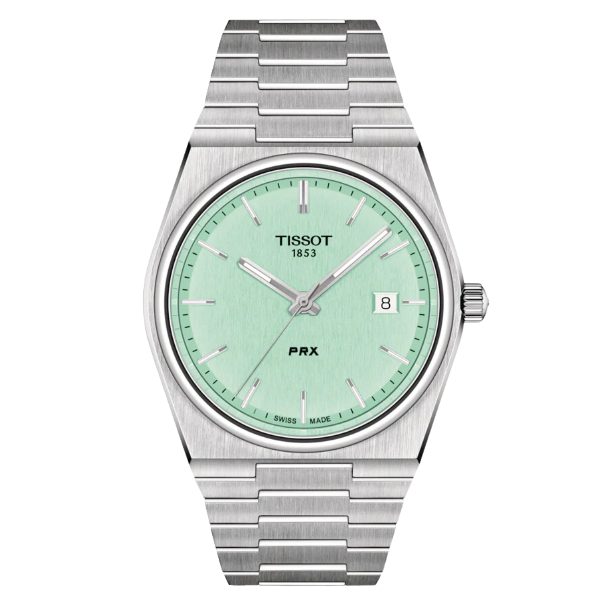 Tissot PRX T1374101109101 T137.410.11.091.01 Quartz Light Green Dial Mens Watch