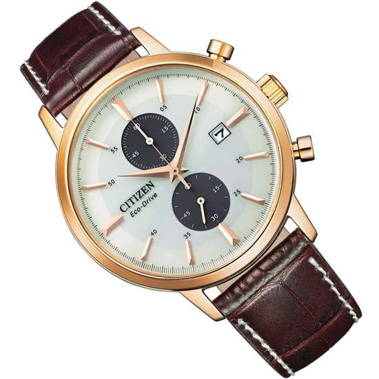 Citizen Eco-Drive CA7063-12A Chronograph Leather Male Watch
