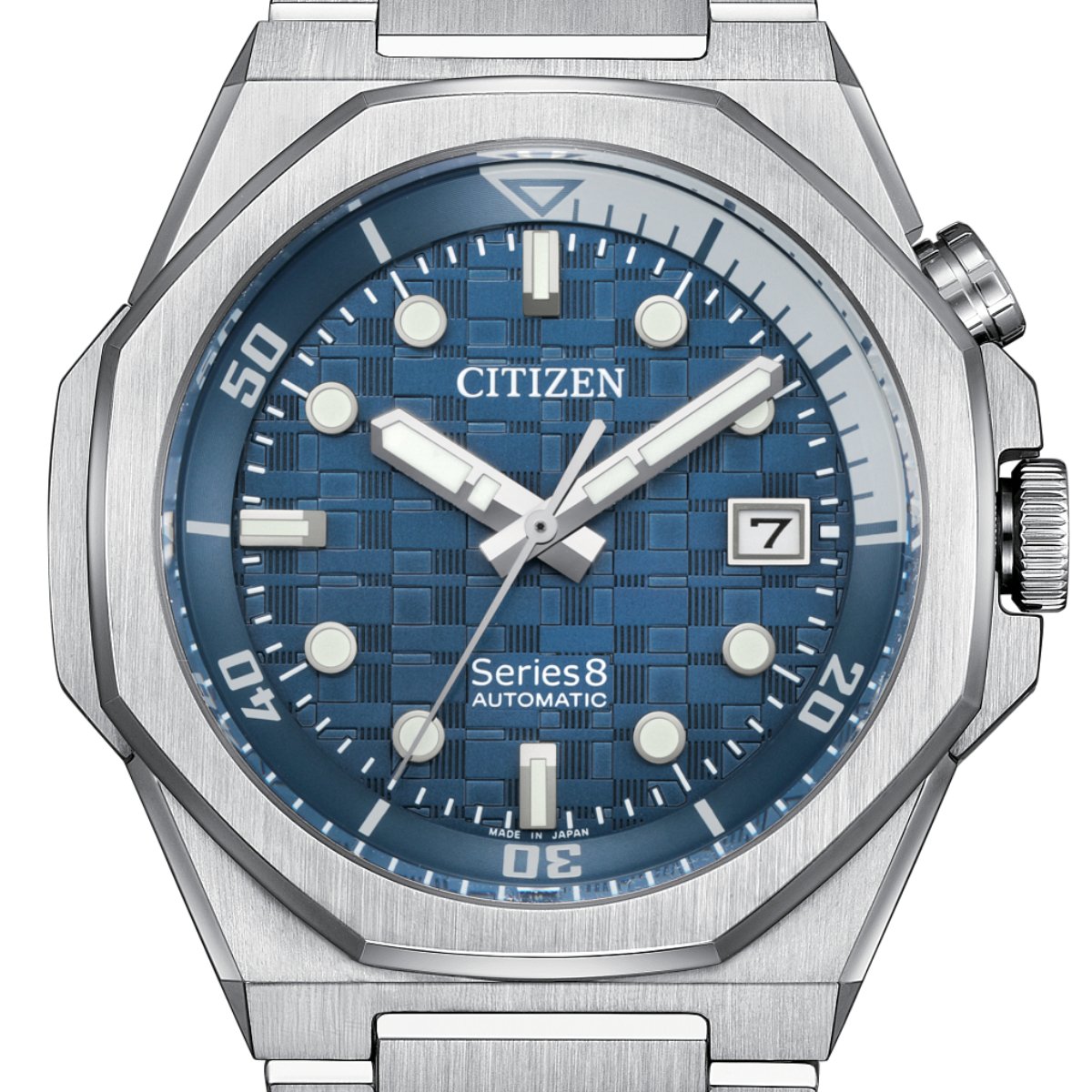 Citizen NB6060-58L NB6060 Series 8 Mechanical Blue Dial Mens Watch -Citizen