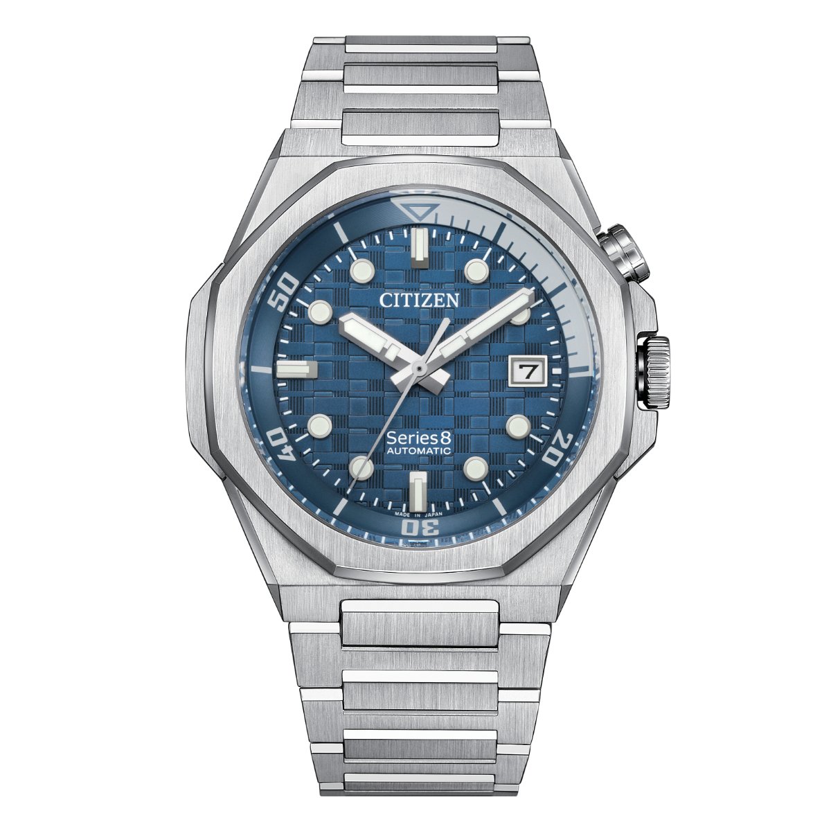 Citizen NB6060-58L NB6060 Series 8 Mechanical Blue Dial Mens Watch -Citizen