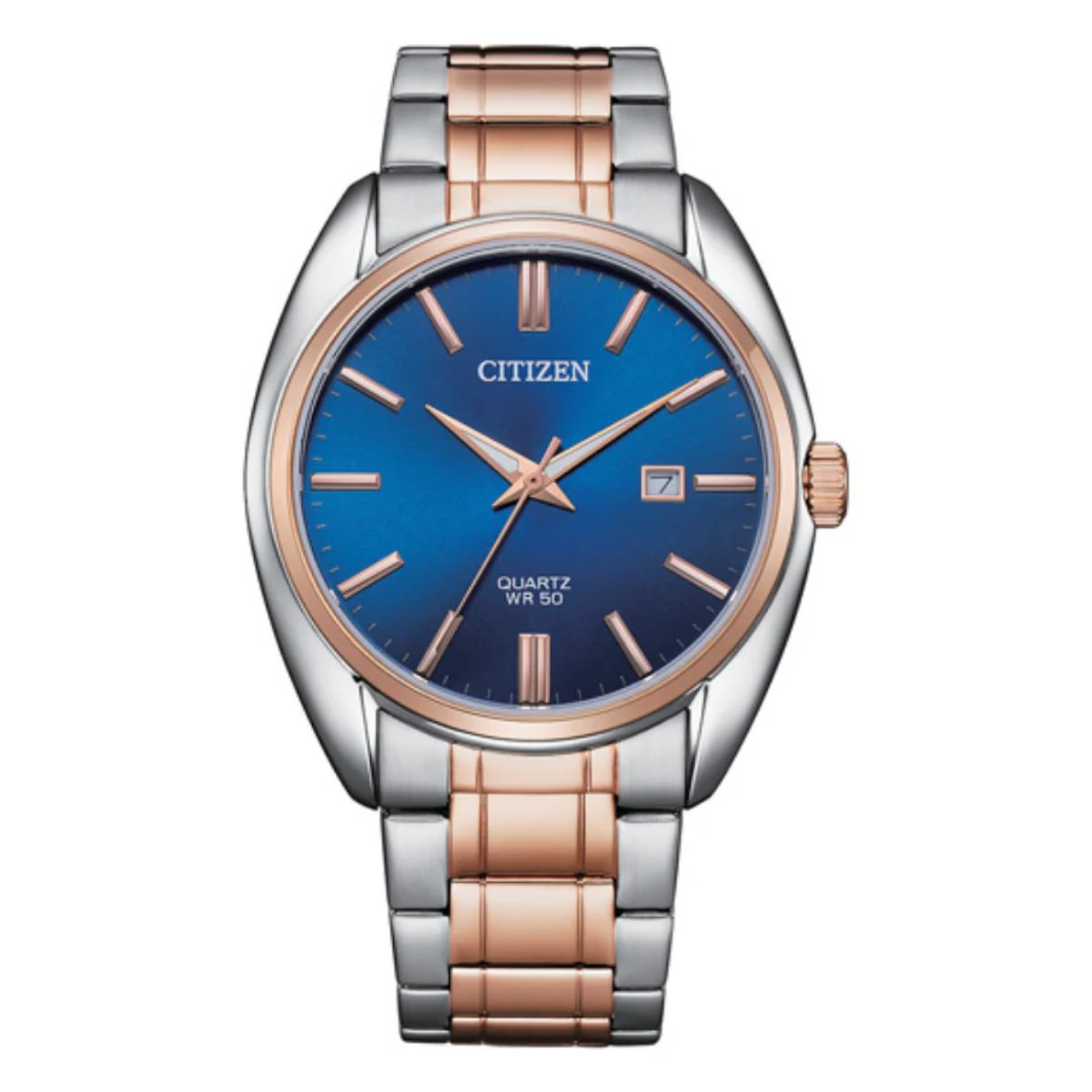 Citizen Quartz BI5104 BI5104-57L Blue Dial Analog Casual Gents Watch -Citizen