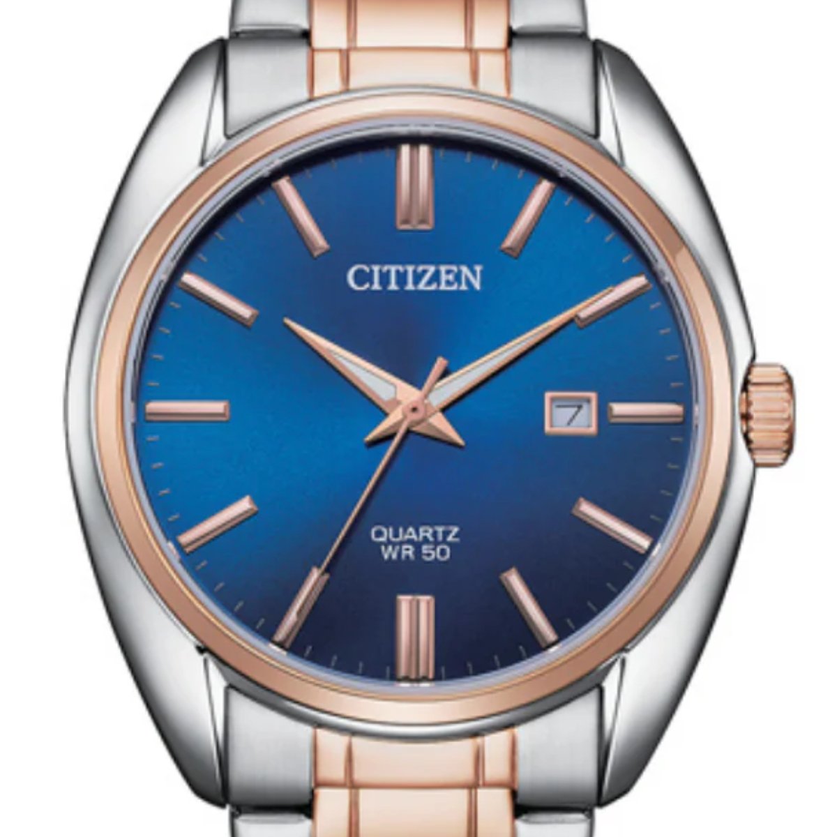 Citizen Quartz BI5104 BI5104-57L Blue Dial Analog Casual Gents Watch -Citizen