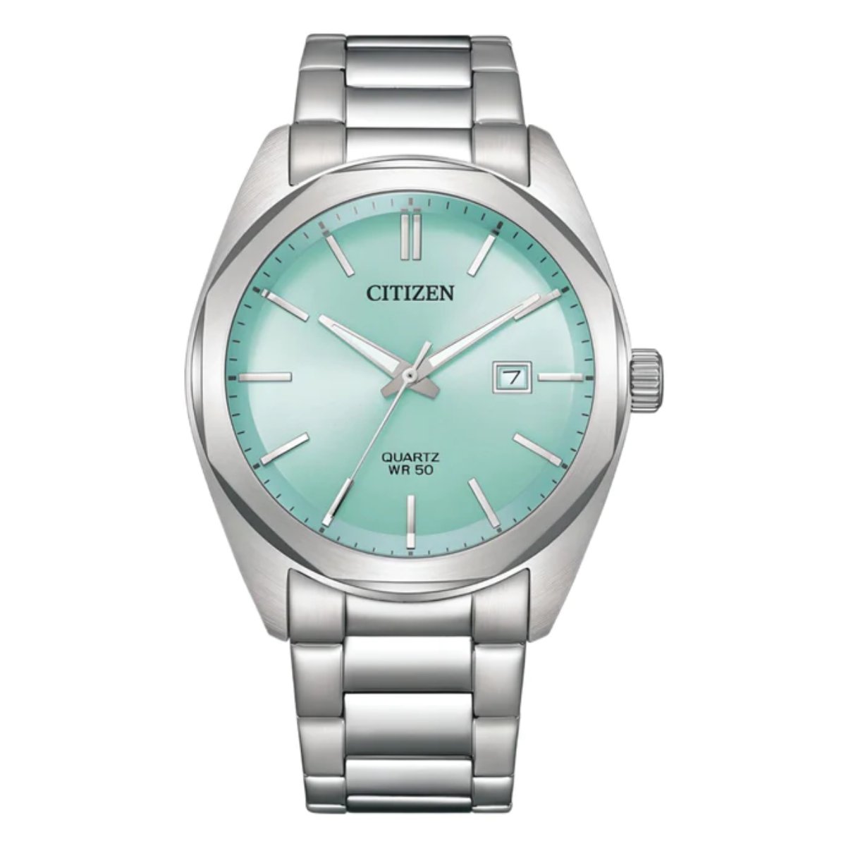 Citizen Quartz BI5110-54M BI5110 Light Blue Dial Stainless Steel Watch -Citizen