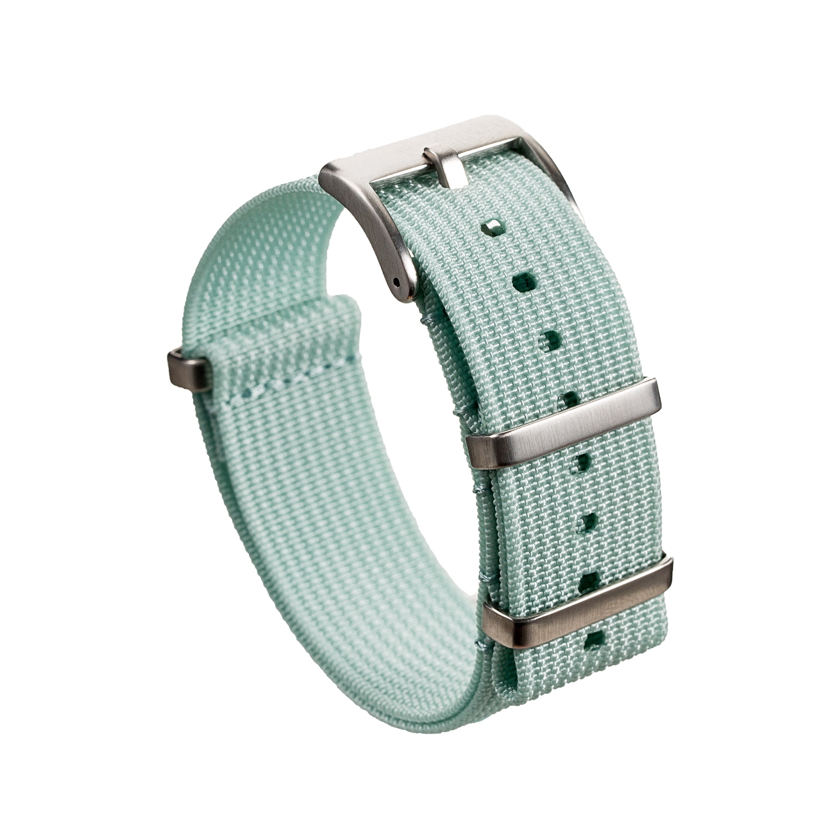 Ribbed Ballistic Nylon Strap - Light Blue (2416)