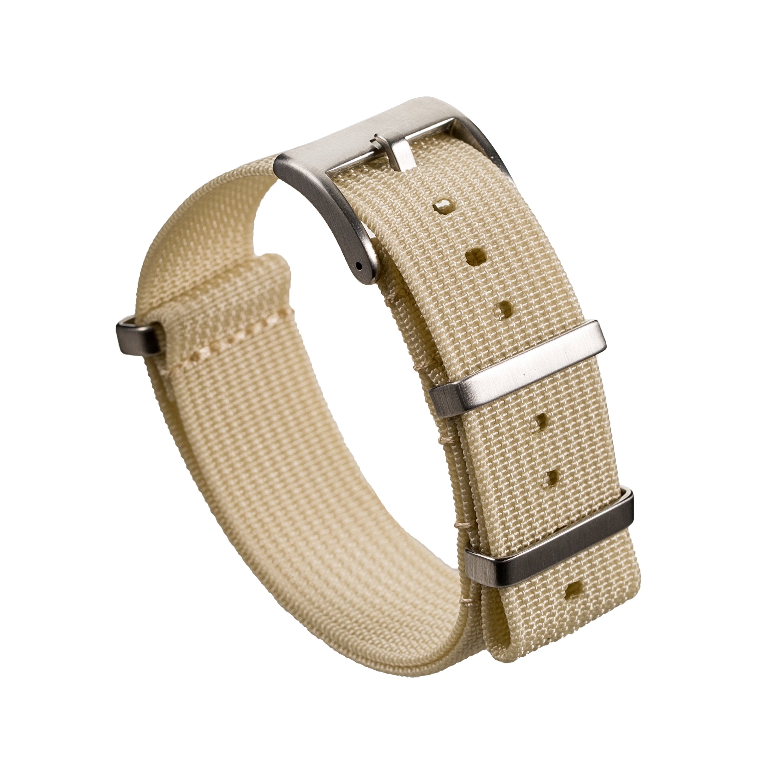 Ribbed Ballistic Nylon Strap – Beige (2416)