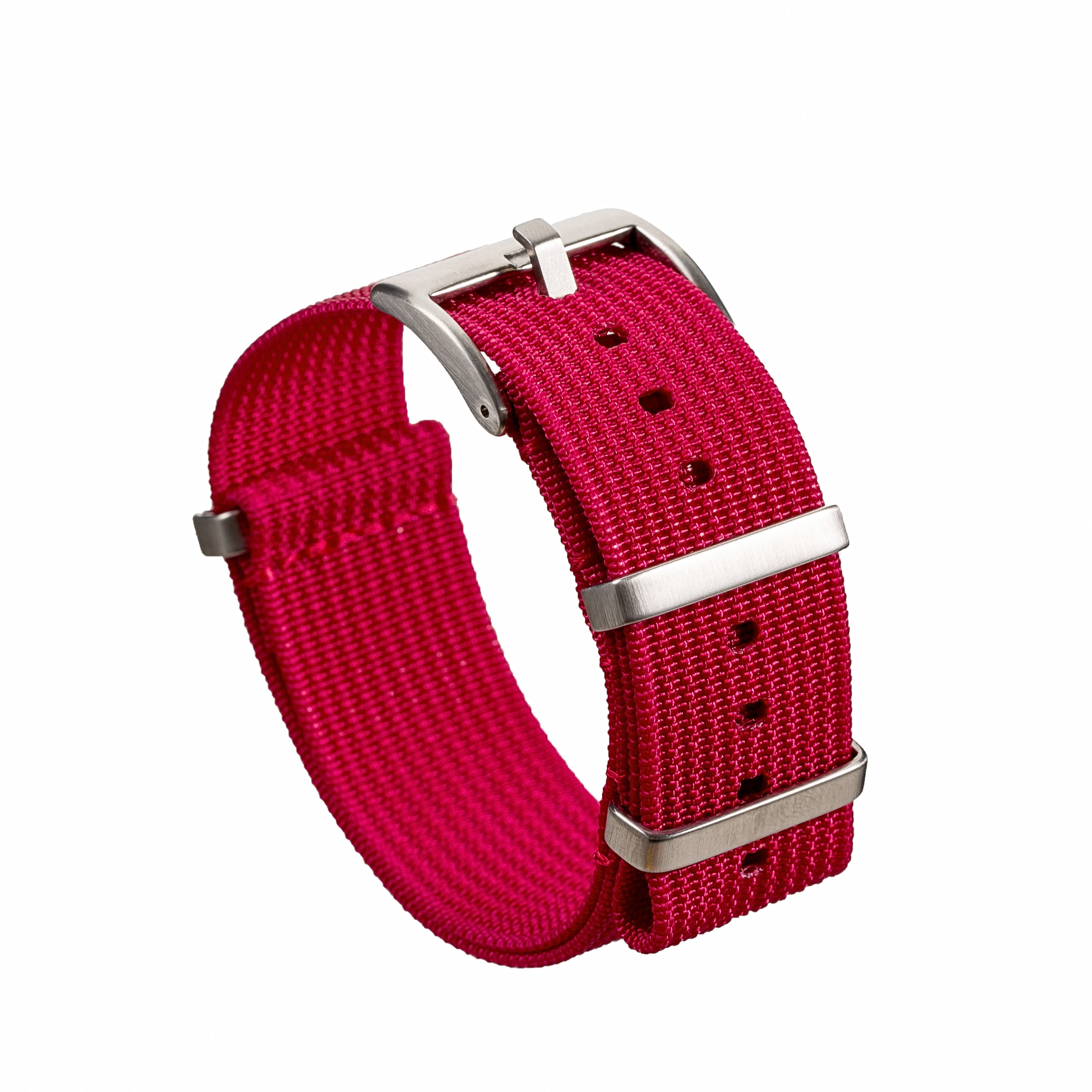 Ribbed Ballistic Nylon Strap – Magenta (2416)