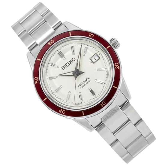 Seiko Presage Style 60s Beige Dial SRPH93J1 SRPH93 SRPH93J Japan Mechanical Watch
