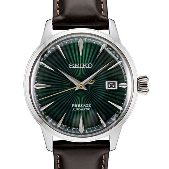 Seiko Presage SRPD37J1 SRPD37 SRPD37J Mockingbird Cocktail Leather Watch -Seiko