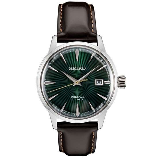 Seiko Presage SRPD37J1 SRPD37 SRPD37J Mockingbird Cocktail Leather Watch -Seiko