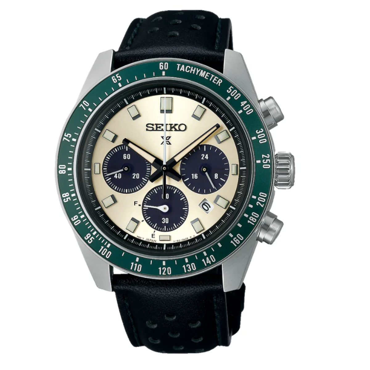 Seiko SSC943 SSC943P SSC943P1 Prospex Speedtimer Chronograph Solar Leather Watch