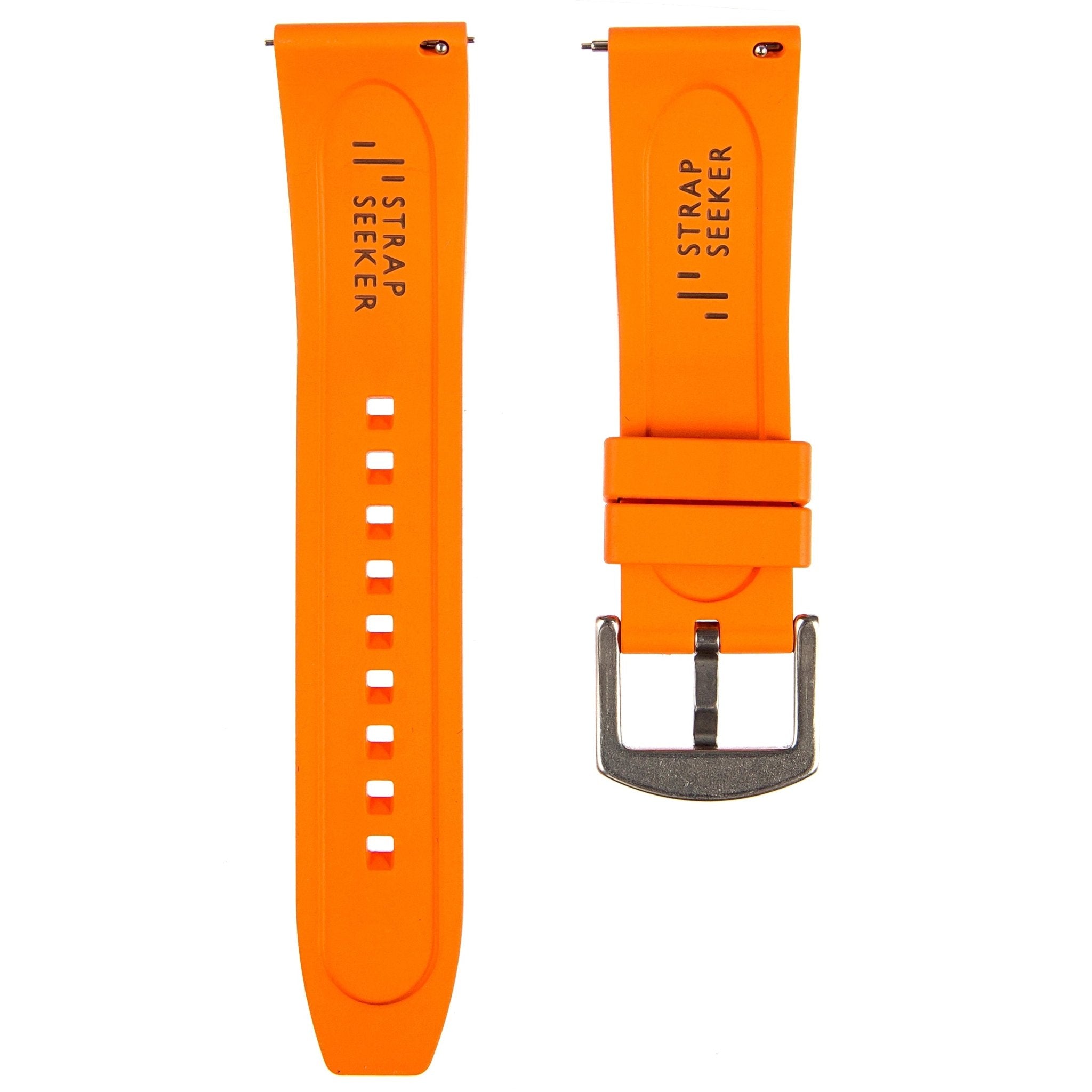 Elevated FKM Rubber Strap - Quick-Release – Orange (2414) -StrapSeeker