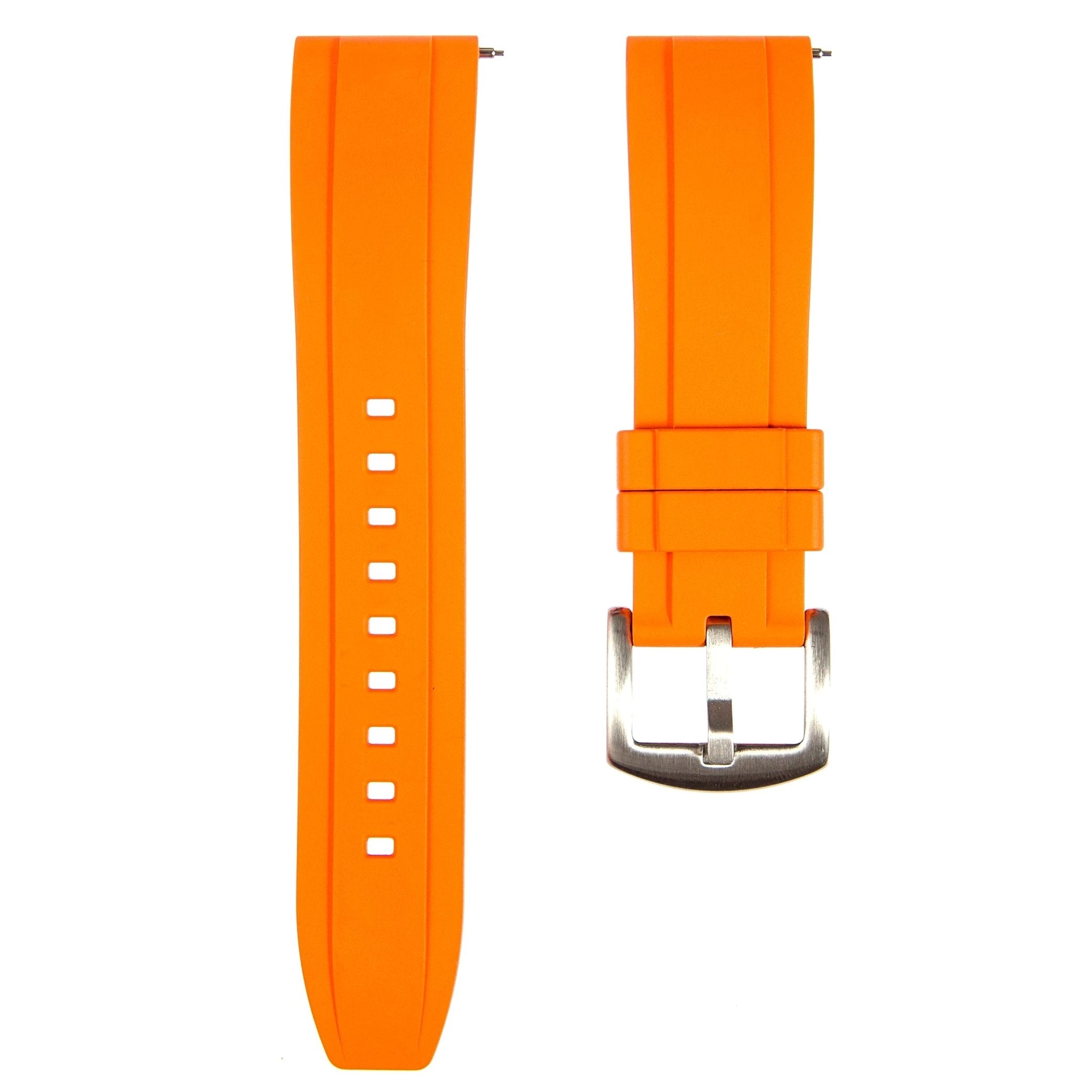Elevated FKM Rubber Strap - Quick-Release – Orange (2414) -StrapSeeker