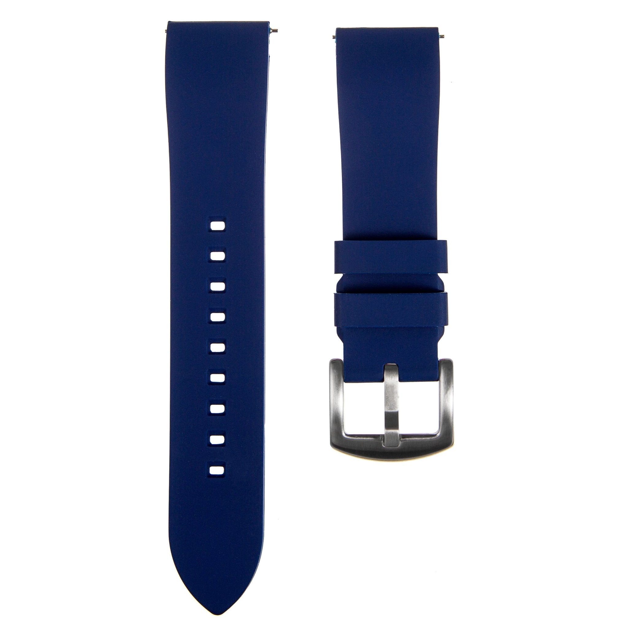 Fort FKM Rubber Strap - Quick-Release - Navy (2426 | FKM) -StrapSeeker