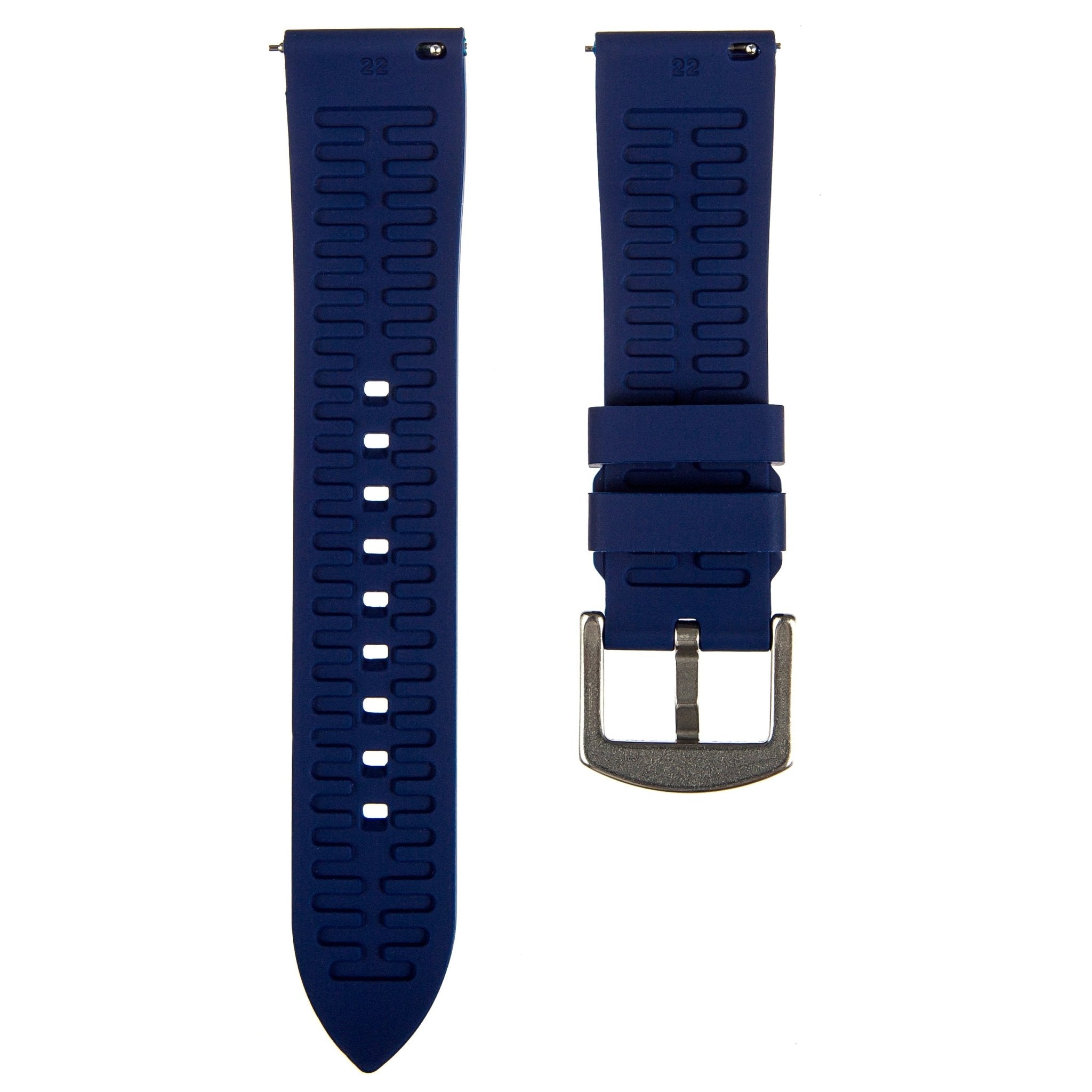 Fort FKM Rubber Strap - Quick-Release - Navy (2426 | FKM) -StrapSeeker