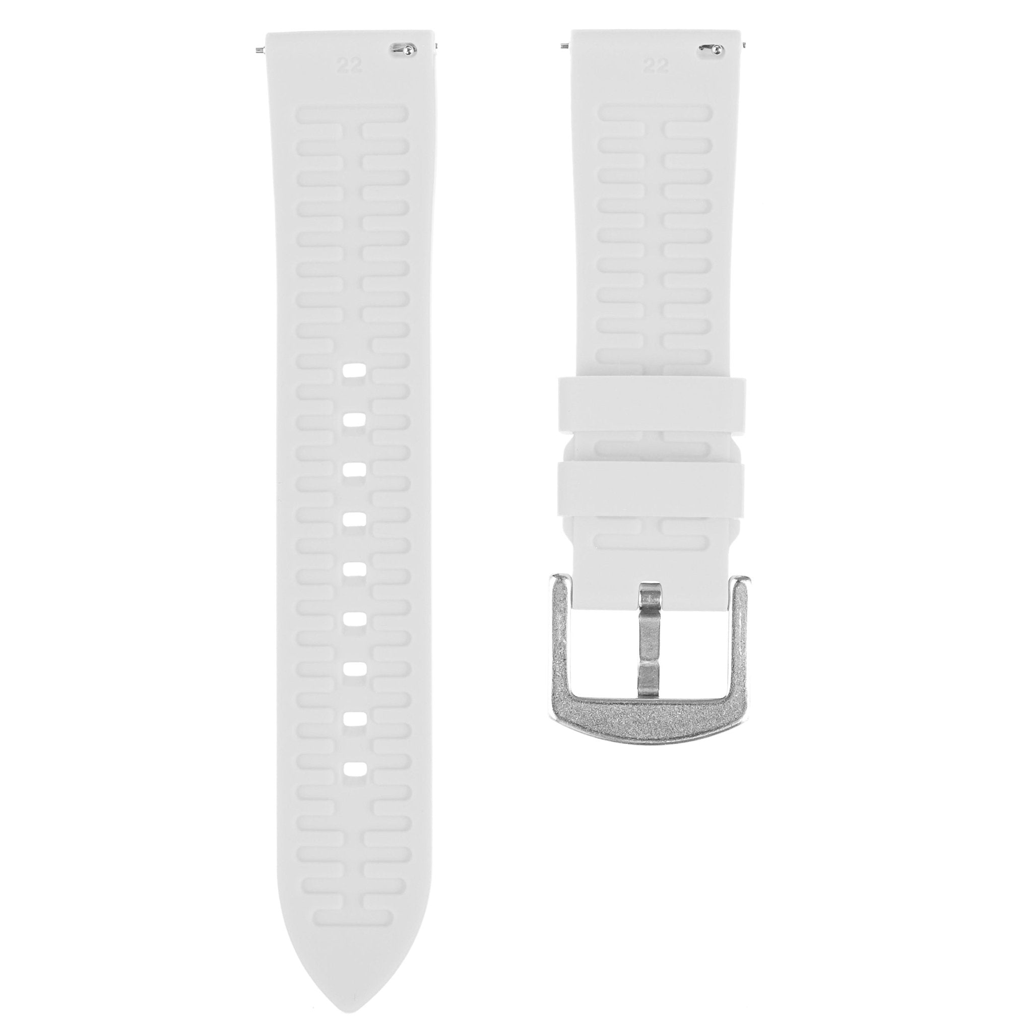 Fort Soft Silicone Rubber Strap - Quick-Release - White (2426 | HTS) -StrapSeeker