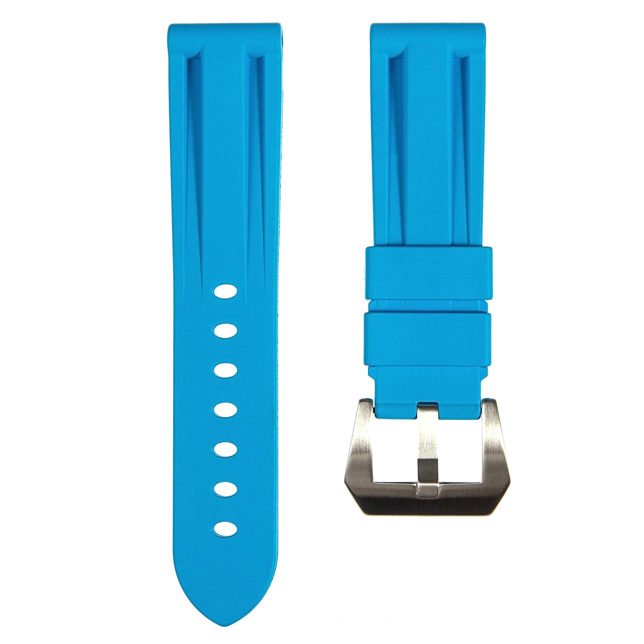 Pinnacle FKM Rubber Strap – Compatible with Panerai – Turquoise (2420 | FKM) -Strapseeker