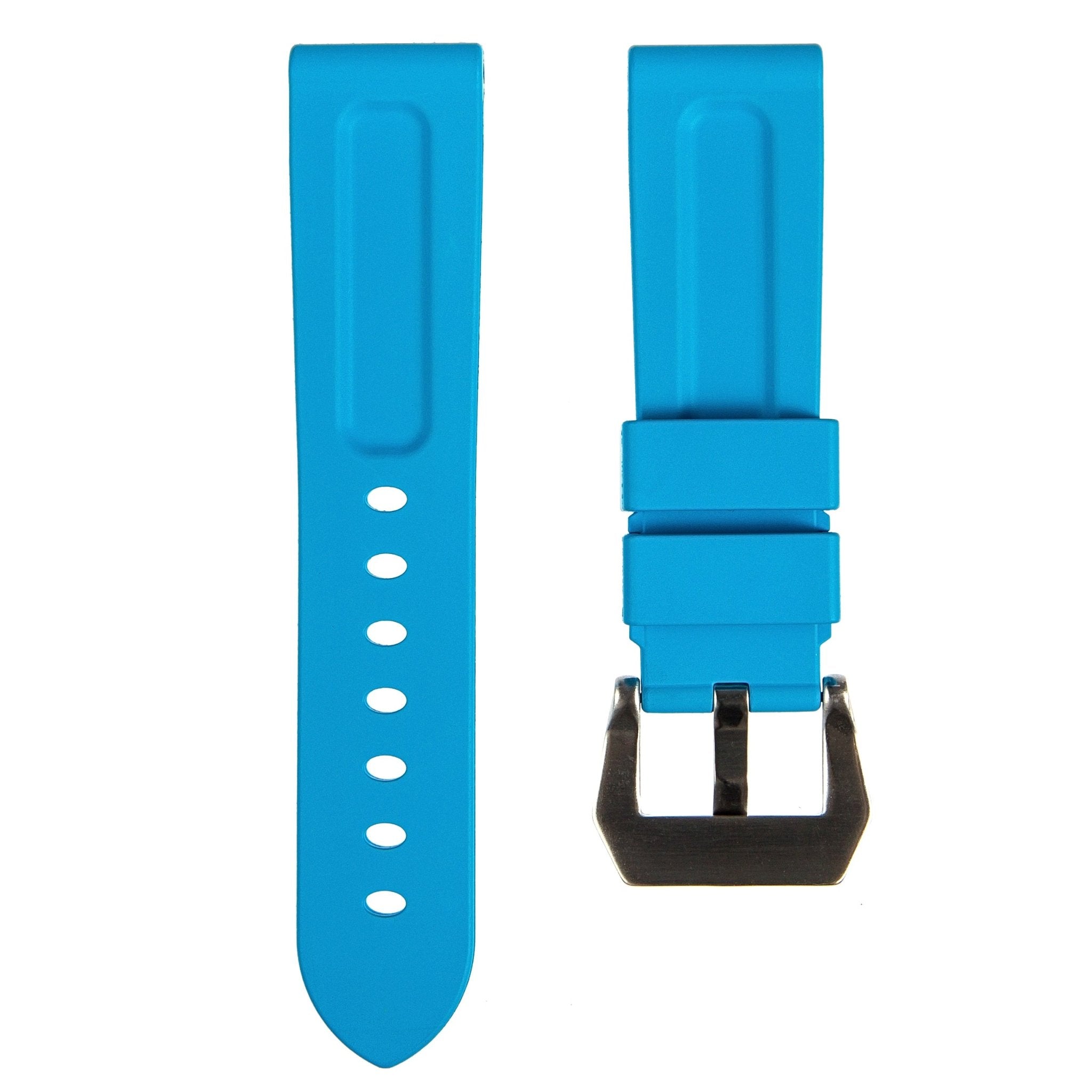 Pinnacle FKM Rubber Strap – Turquoise (2420) -Strapseeker
