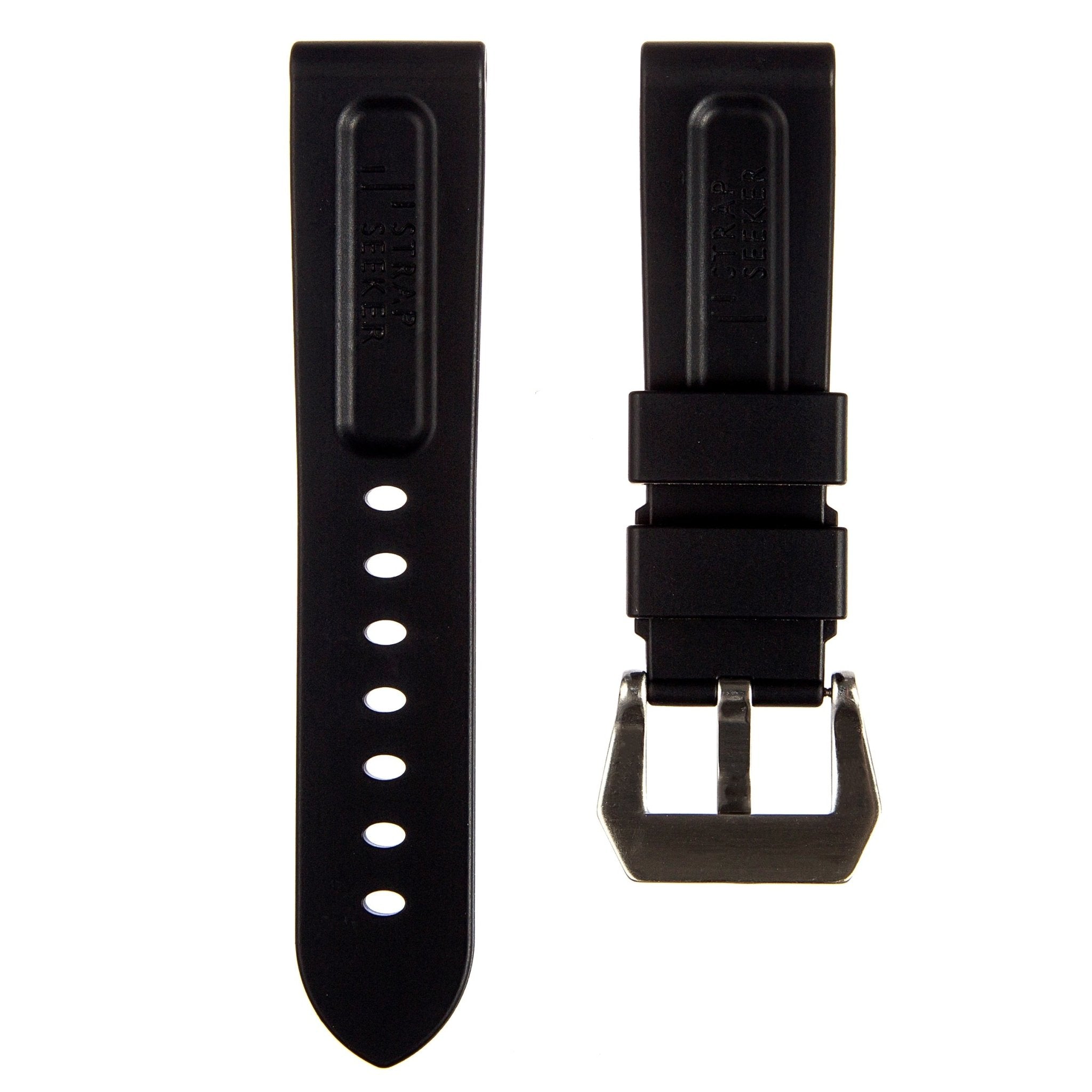 Pinnacle Premium Silicone Strap- Black (2420 | LSR) -Strapseeker