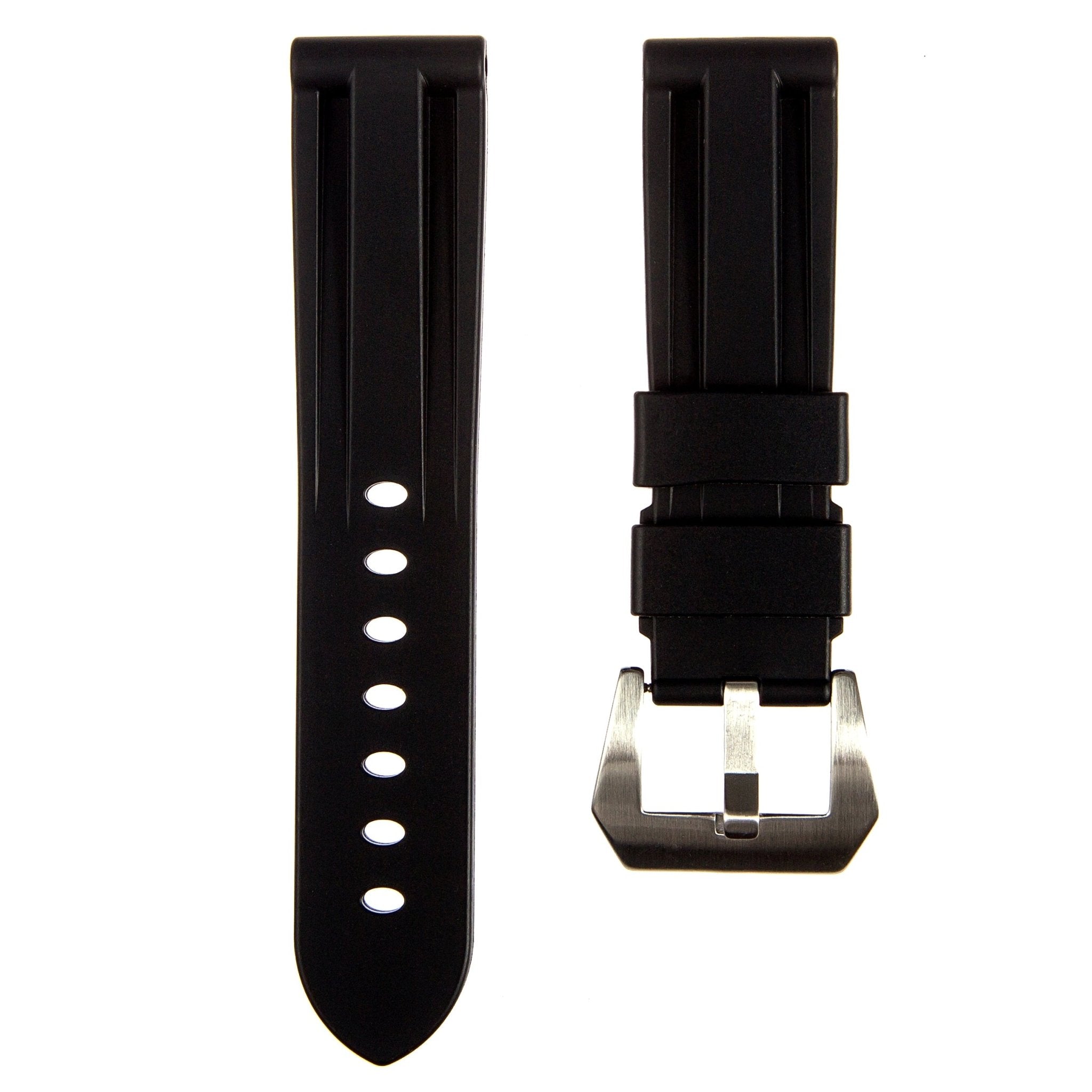 Pinnacle Premium Silicone Strap- Black (2420 | LSR) -Strapseeker