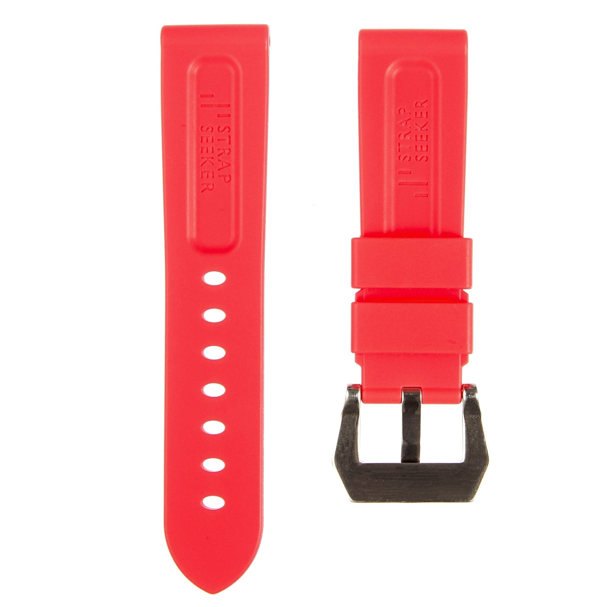 Pinnacle Premium Silicone Strap- Coral Red (2420 | LSR) -Strapseeker