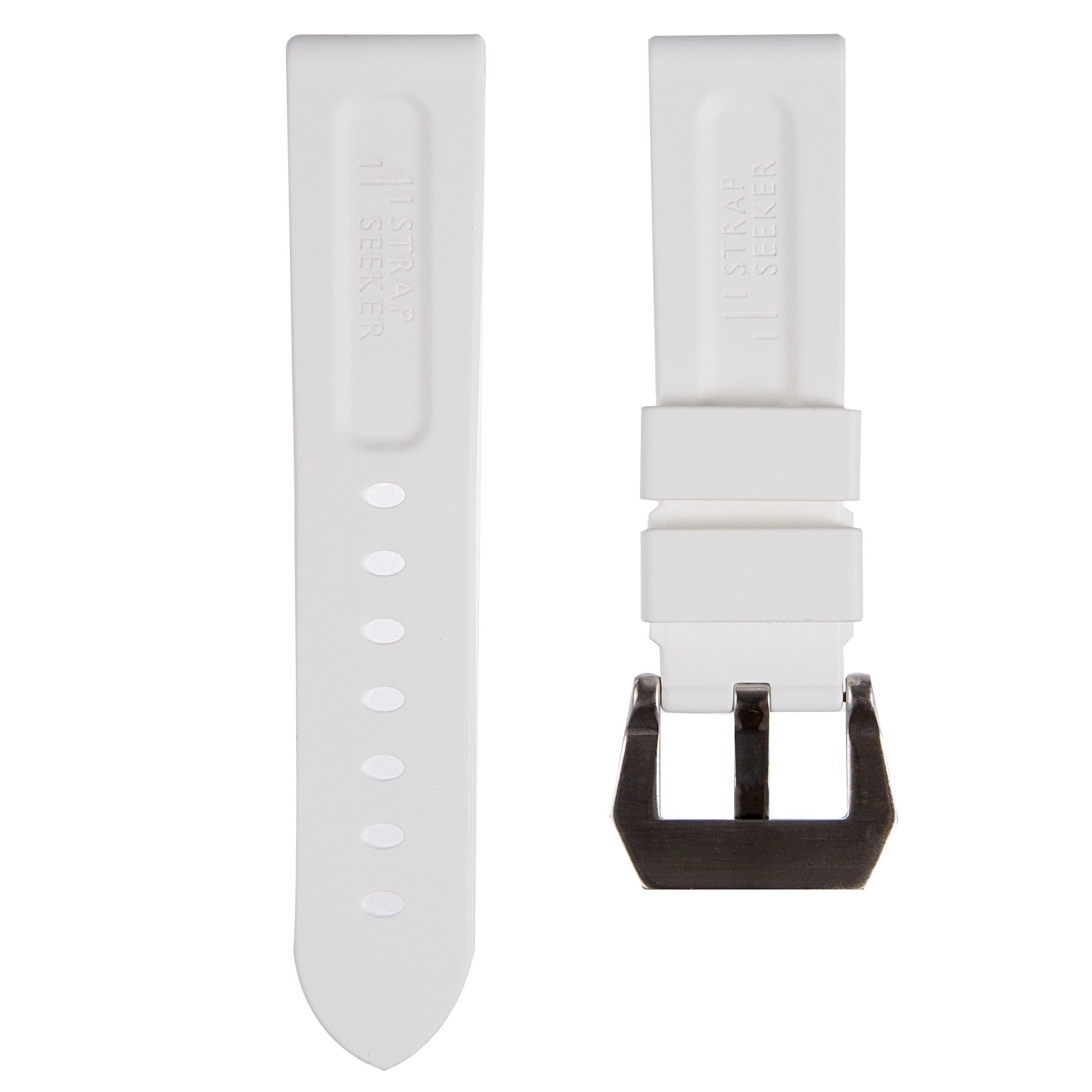 Pinnacle Premium Silicone Strap- White (2420 | LSR) -Strapseeker
