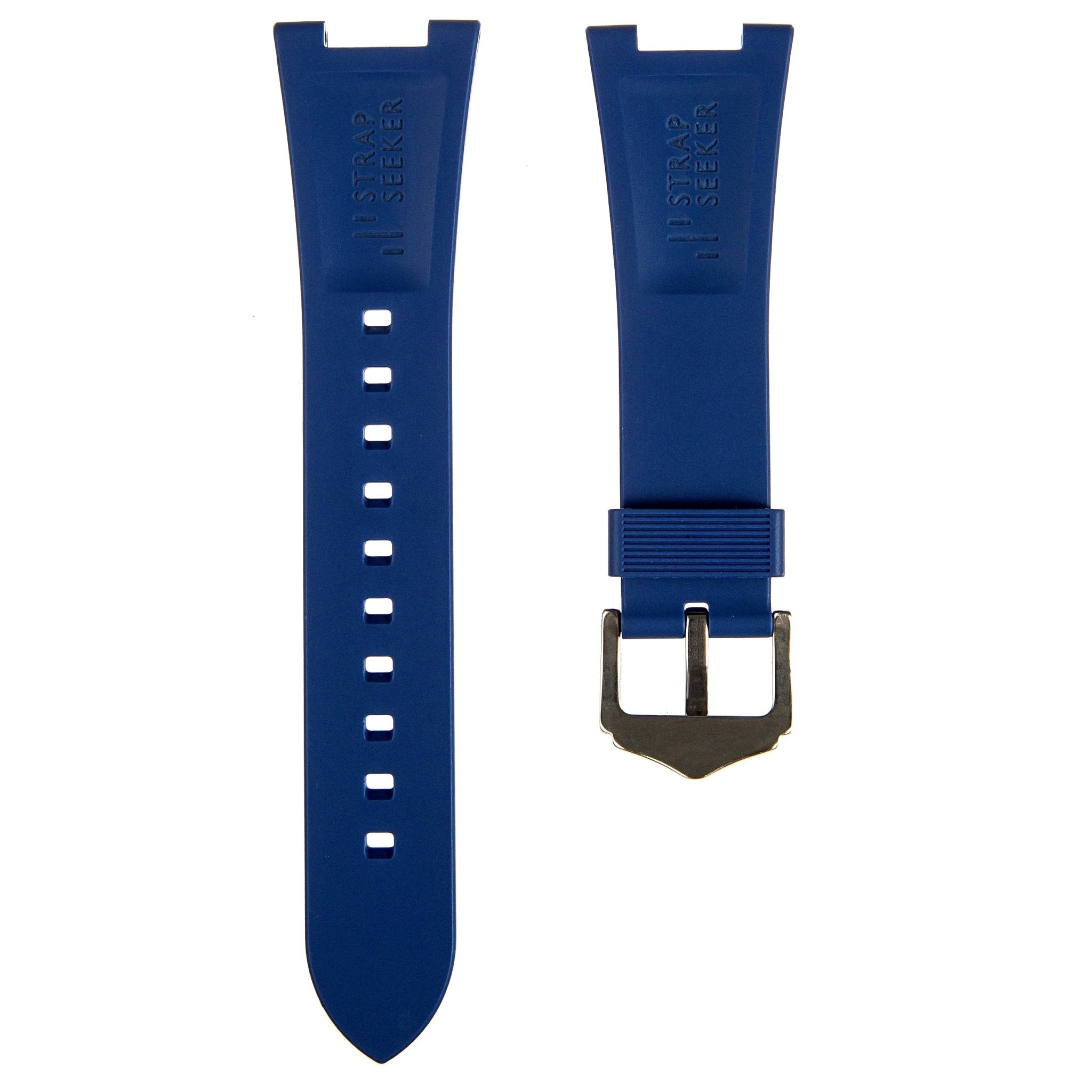 Premium Silicone Strap - Compatible with Patek Philippe Nautilus - Blue (2425) -StrapSeeker