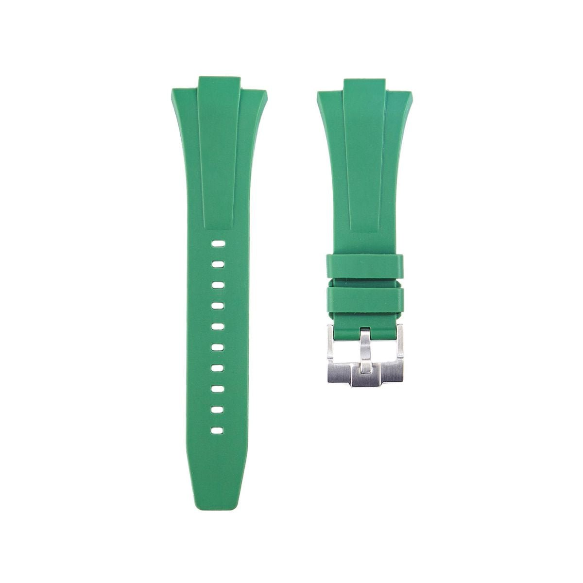 Premium Silicone Strap for Tissot PRX 35mm and 40mm - Quick Release - Green -StrapSeeker