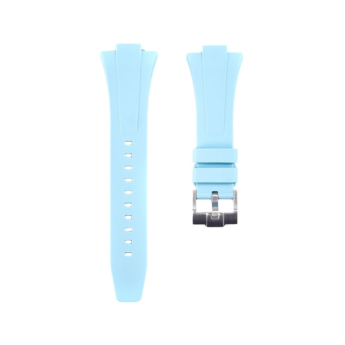 Premium Silicone Strap - Quick Release - Compatible with Tissot PRX – Light Blue (2407) -StrapSeeker