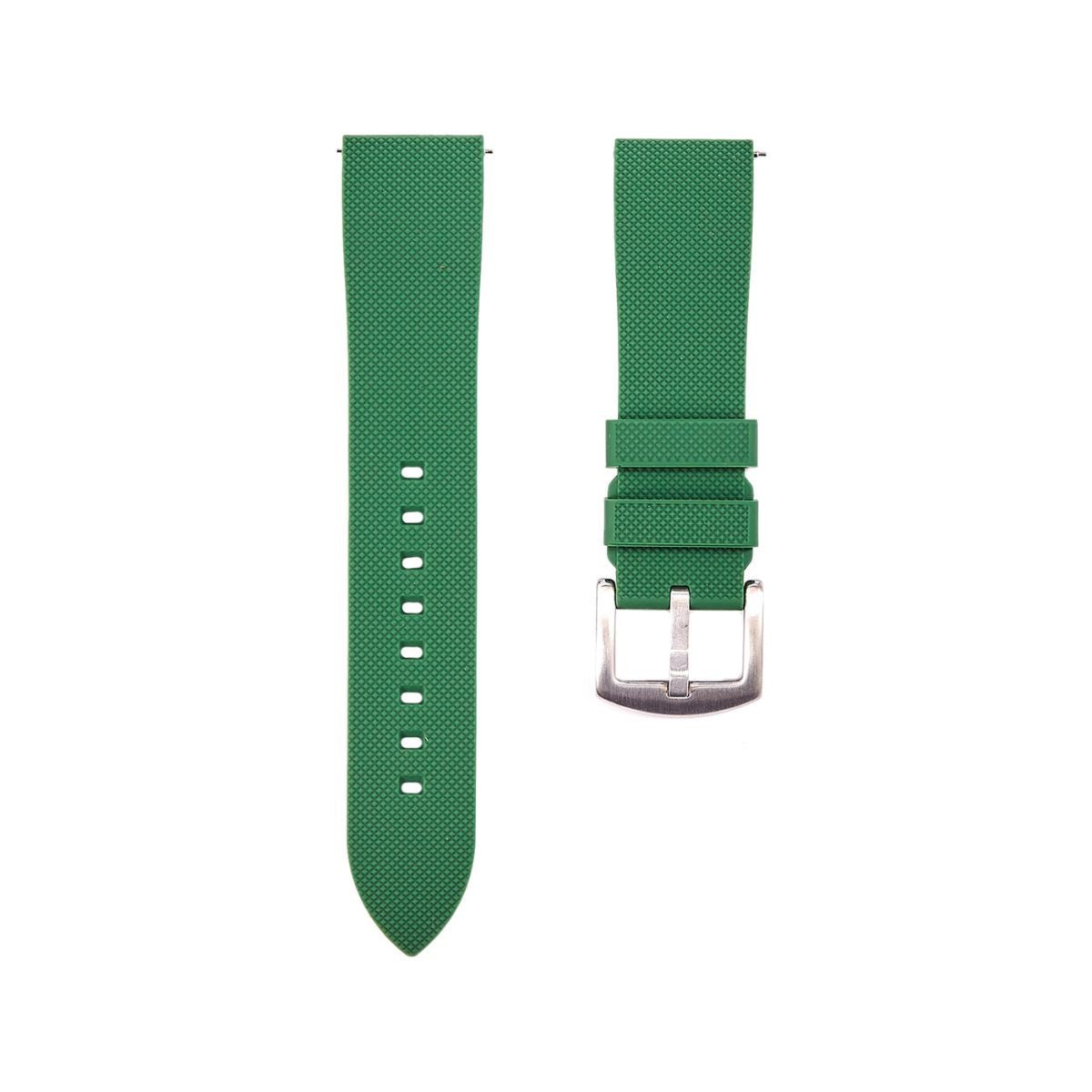 Textured Soft Silicone Strap - Quick-Release - Green -StrapSeeker