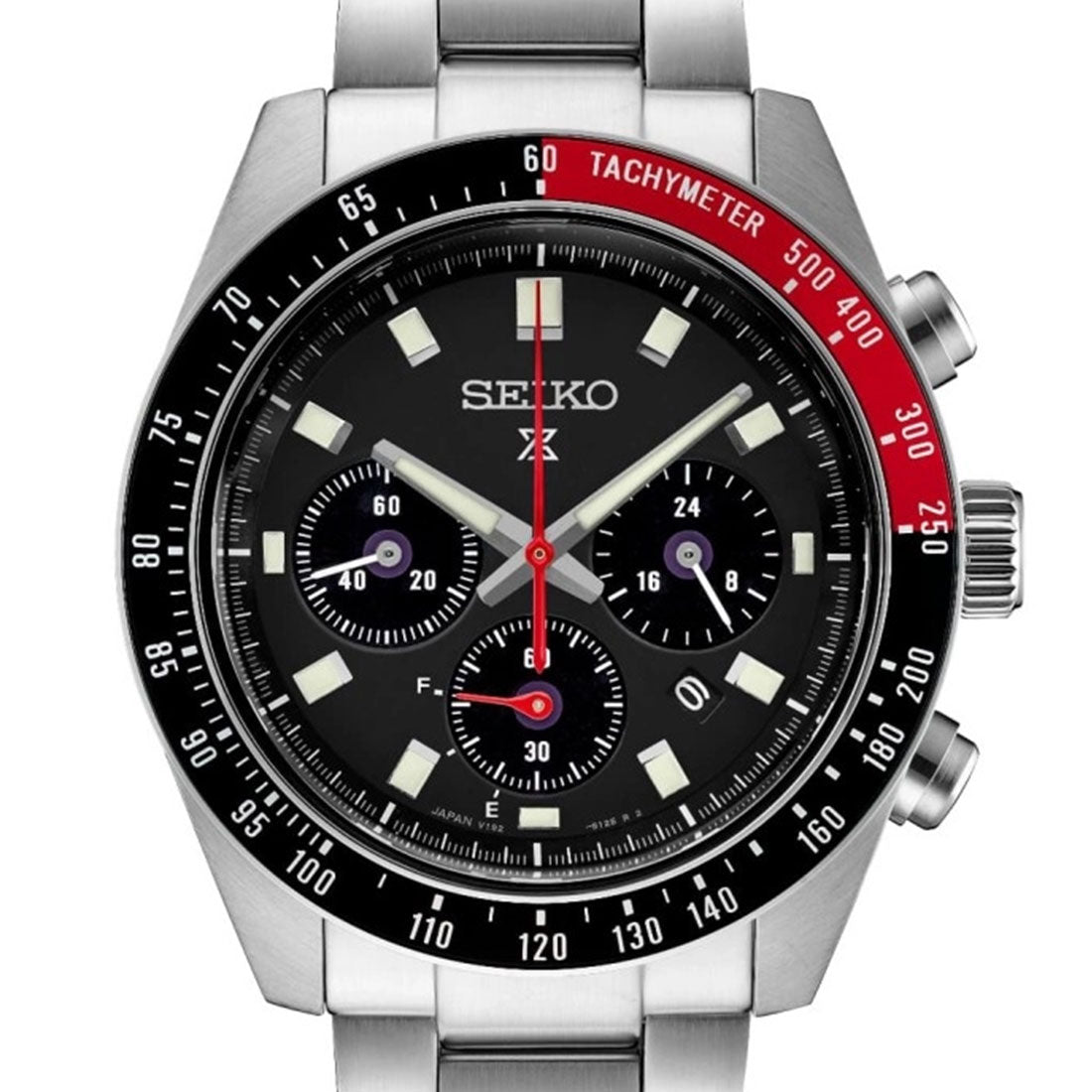 Seiko Prospex Speedtimer SSC915 SSC915P1 SSC915P Black Dial Solar Chronograph Watch