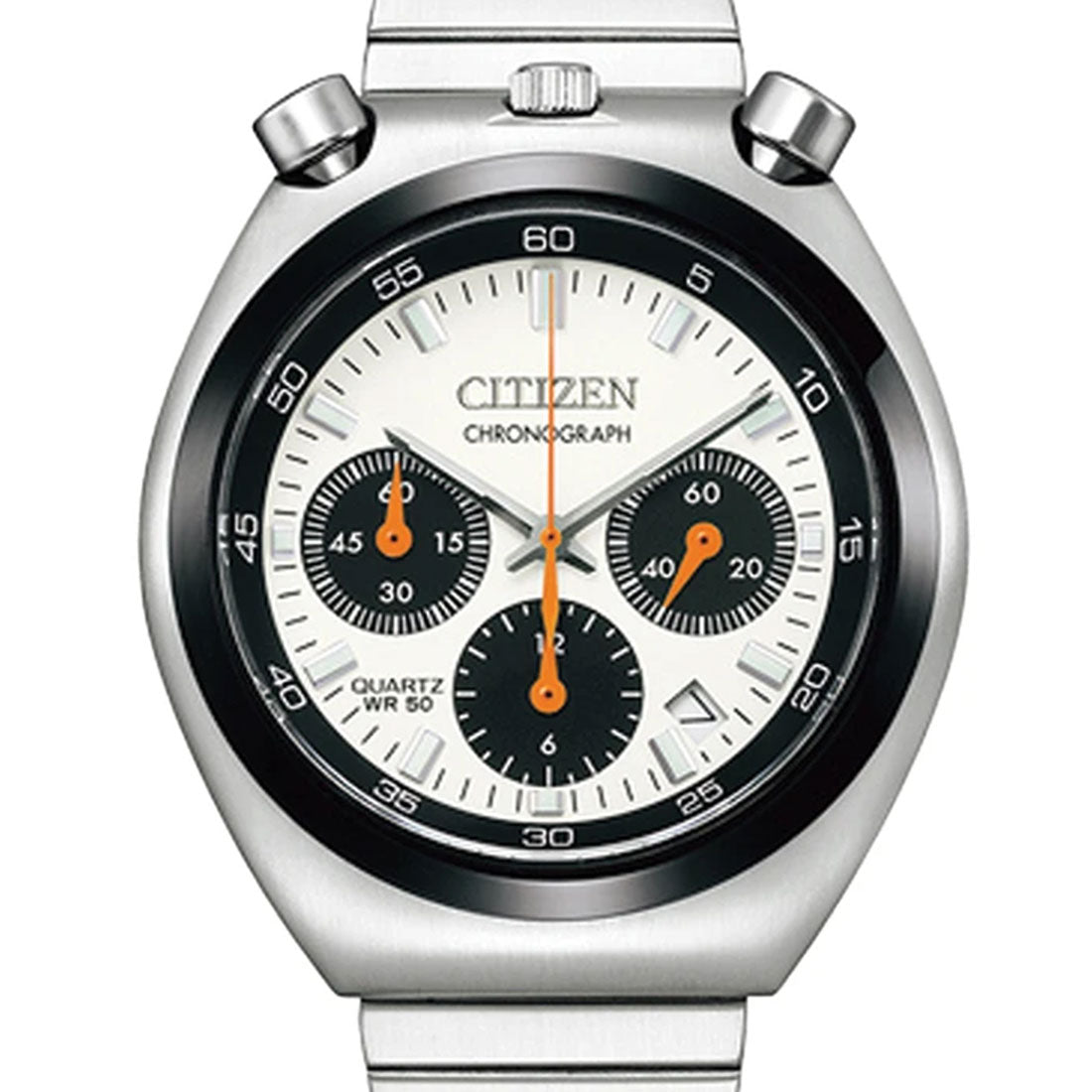 Citizen AN3660-81A Bullhead Chronograph White Dial Mens JDM Watch -Citizen