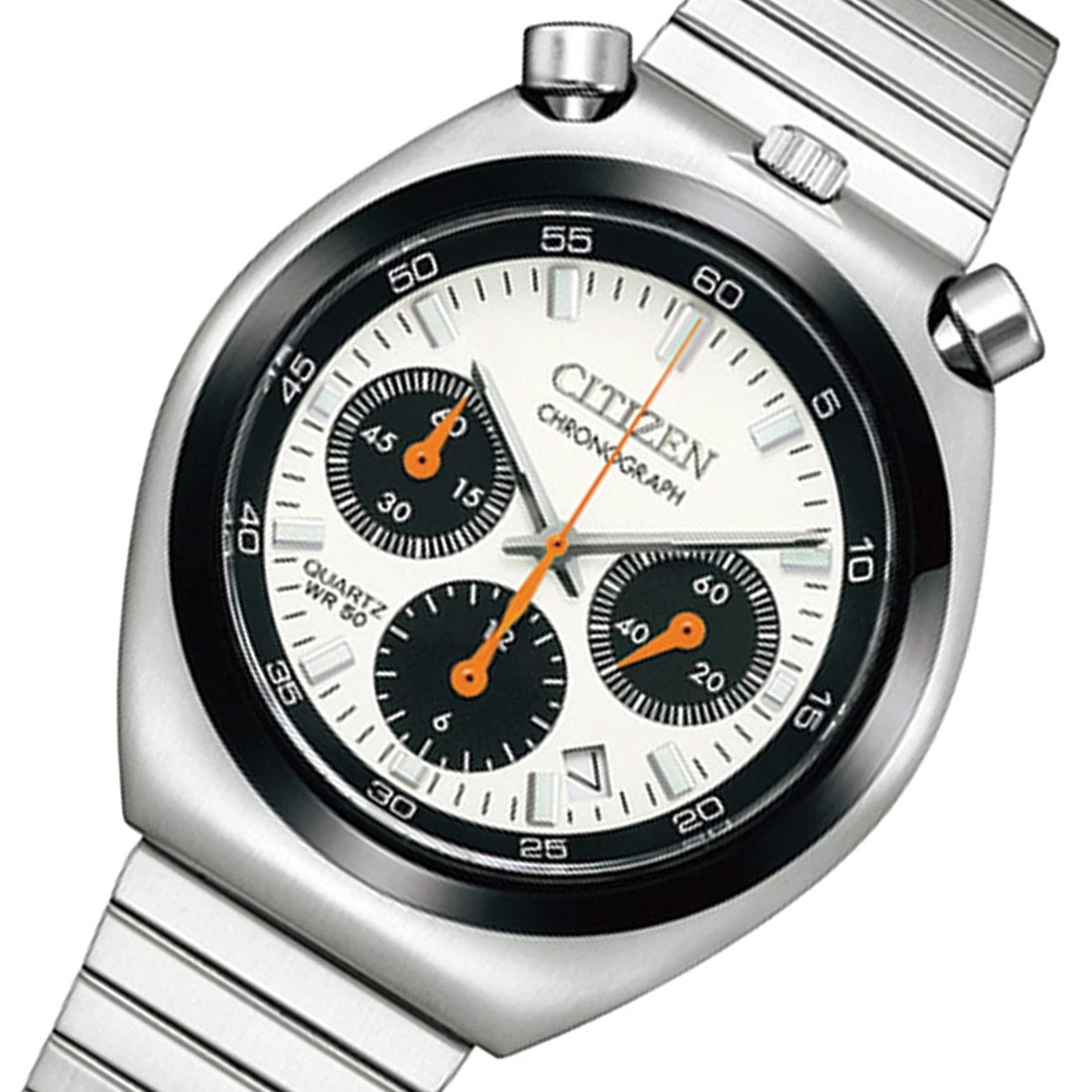 Citizen AN3660-81A Bullhead Chronograph White Dial Mens JDM Watch -Citizen