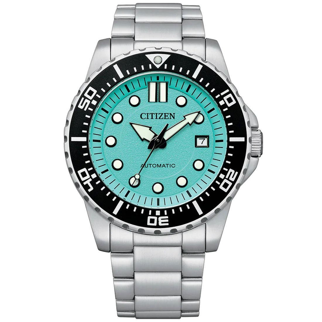 Citizen Automatic Urban NJ0170-83X Cyan Dial Stainless Steel Sports Watch -Citizen