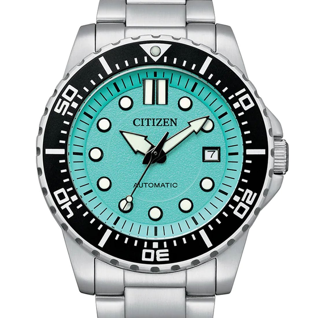 Citizen Automatic Urban NJ0170-83X Cyan Dial Stainless Steel Sports Watch -Citizen