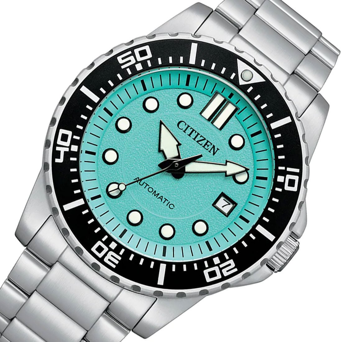 Citizen Automatic Urban NJ0170-83X Cyan Dial Stainless Steel Sports Watch -Citizen