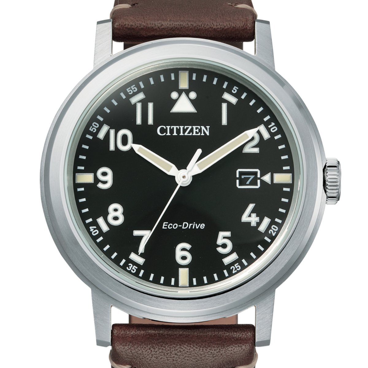 Citizen AW1620-21E AW1620-21 Black Dial Dress Leather Watch -Citizen