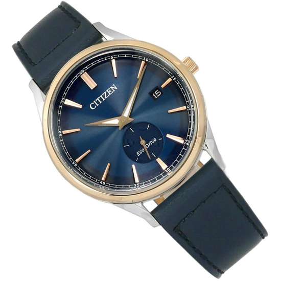 Citizen BV1114-18L BV1114-18 Eco Drive Blue Dial Leather Watch (PRE-ORDER) -Citizen