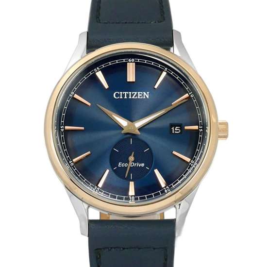 Citizen BV1114-18L BV1114-18 Eco Drive Blue Dial Leather Watch (PRE-ORDER) -Citizen
