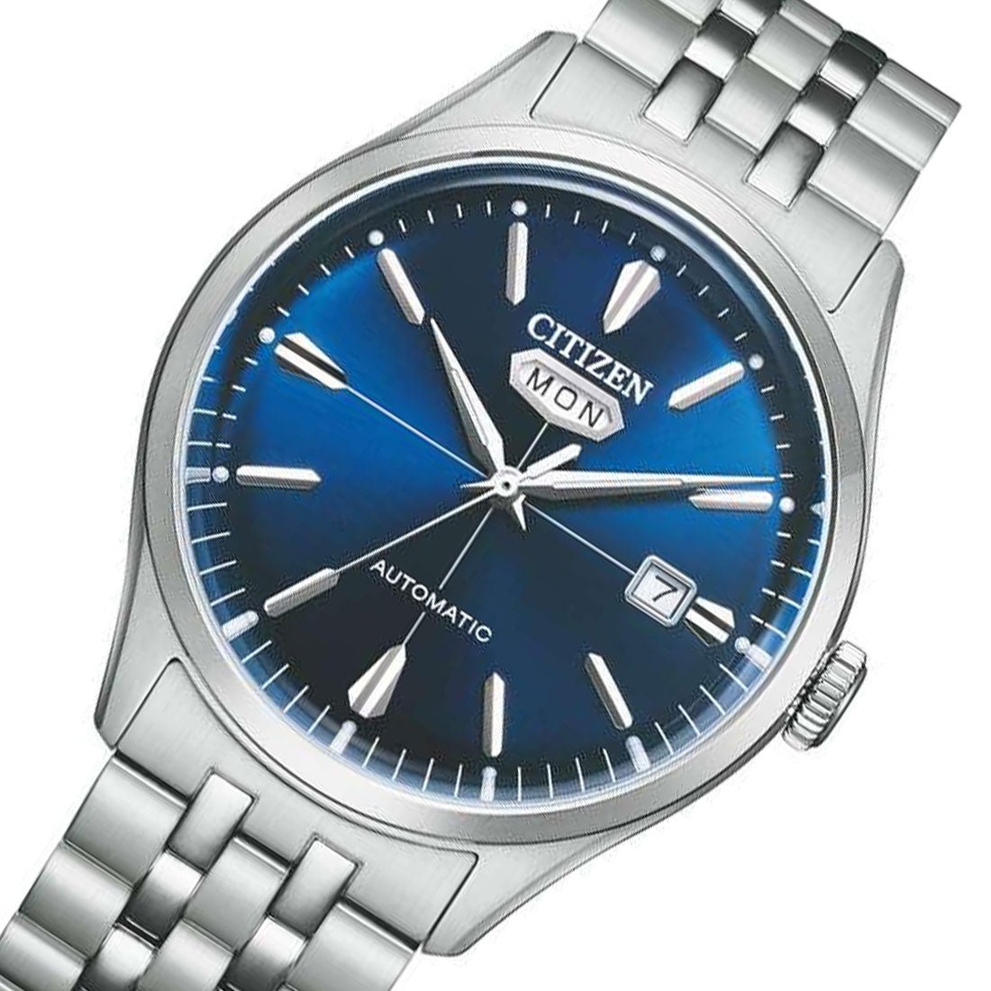 Citizen C7 Mechanical NH8390-71L NH8390-71 Male Stainless Steel Watch Blue Dial Analog -Citizen